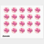 ROZE TEXAS RONDE STICKER (Vel)