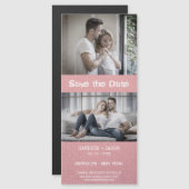 Roze textiel Textielvezel met Romantisch paar (Voorkant / Achterkant)