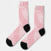 Roze Texturen Sokken (Links)
