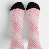 Roze Texturen Sokken (Top)