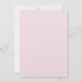 Roze Thee Bruiloft Bridal Shower  Kaart (Achterkant)