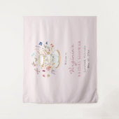 Roze thee partij tapijt wandkleed (Voorkant)