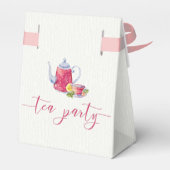 Roze Thee Party Bedankdoosjes (Achterkant)