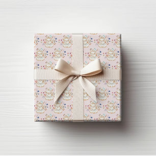 Roze Theekop Cadeaupapier
