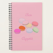 Roze thema Parijs Frans Macaron Bon Appetit Planner (Voorkant)
