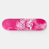 Roze Tie Dye Afstuderen Skateboard (Horizontaal)
