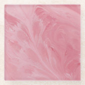 Roze Tiffany Glass Onderzetter (Voorkant)