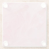 Roze Tiffany Glass Onderzetter (Achterkant)