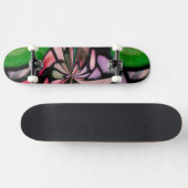 Roze tiffany-stroom skateboard (Horizontaal)