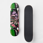 Roze tiffany-stroom skateboard (Voorkant)