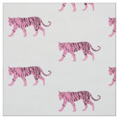 Roze tigers stof (Swatch)