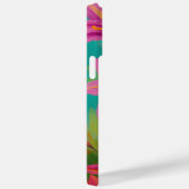  roze tijgellenolie Monogrammen Case-Mate iPhone Case (Achterkant / Rechts)