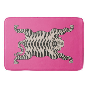 roze tijger badmat