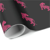 Roze tijger cadeaupapier (Rol Hoek)
