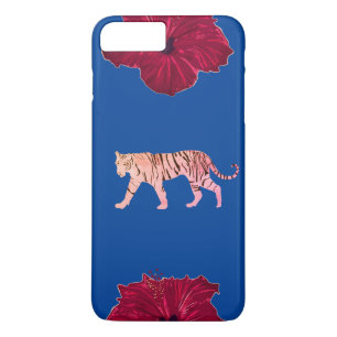 Roze tijger 	iPhone 8 plus / 7 plus hoesje