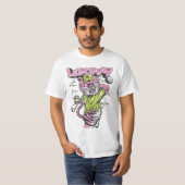 Roze Tijger Golf Power Drive T-shirt (Voorkant volledig)