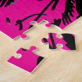 Roze Tijger Legpuzzel (Zijkant)