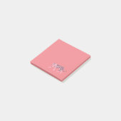 Roze tijger post-it® notes (Schuin)