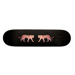 Roze tijger skateboard