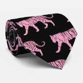 Roze tijger stropdas (Opgerold)