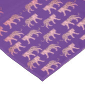 Roze tijgerpatroon tafelkleed (Gekanteld)