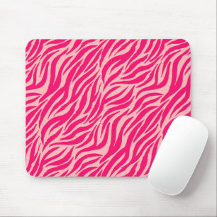 Roze tijgerstrepen Dierenpatroon Muismat
