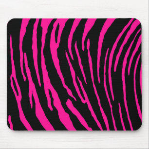Roze tijgerstrepen muismat