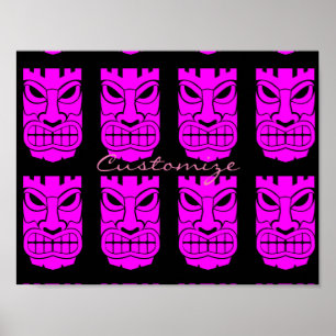 Roze Tiki Beeld Thunder_Cove Poster