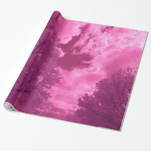 Roze Tinten Infrarood Wolk Cadeaupapier