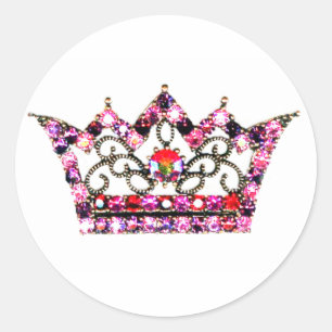 Roze tinten van een Tiara stickers