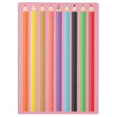 Roze toetsenbord, muis en potlood klembord (Achterkant)