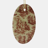 Roze toile keramisch ornament (Rechts)