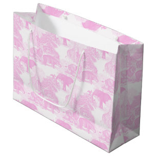 Roze Toile Oerwoud Dieren Safari Chinoiserie Groot Cadeauzakje