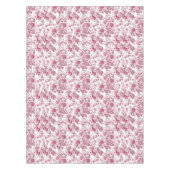 Roze toiletpatroon tafelkleed (Voorkant)