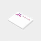 Roze tonen Aangepaste kleine notities Post-it® Notes (Schuin)