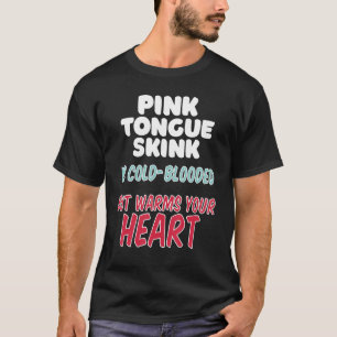 Roze Tongue De huid is koud bloed, maar wringt uw  T-shirt