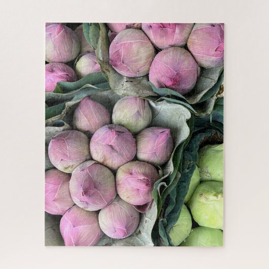 Roze toppen van de Lotus Flower Legpuzzel (Verticaal)