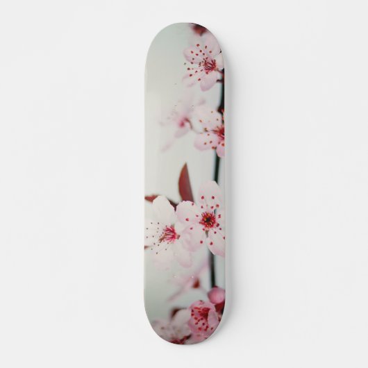  roze torenbloesems skateboard (Voorkant)