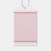 Roze Tortelduifjes Valentijn Cadeaulabel (Achterkant)