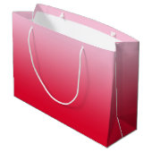 Roze tot Rode Ombre Groot Cadeauzakje (Achterkant Gekanteld)