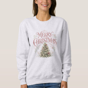 Roze traditionele kerstboom   Pinkmas Trui