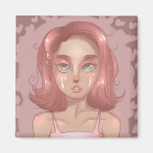 Roze tranen magneet (Voorkant)