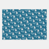 Roze Tree Gift Wrap | Merry Christmas Pink Inpakpapier Vel (Voorkant 3)