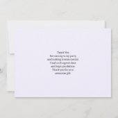 Roze Trein Engine Steampunk Dank u Bedankkaart (Achterkant)