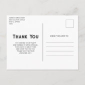 Roze Trein Engine  Steampunk Dank u Briefkaart (Achterkant)