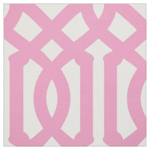 Roze Trellis Grote Schaal Stof
