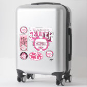 Roze trend setter Volleyball Sticker (Koffer)