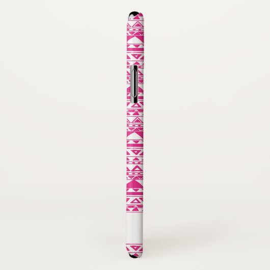 Roze tribaal monogram Case-Mate iPhone case (Achterkant / rechts)