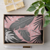 Roze tropisch tissuepapier (Geschenk)