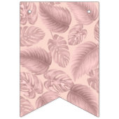 Roze tropische baardag vlaggetjes (Eerste vlag)